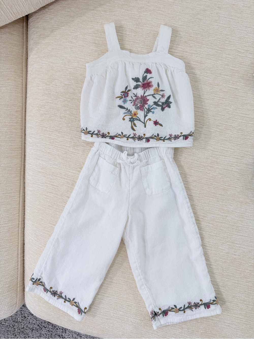 Baby Girls Crop Top & Pants Set